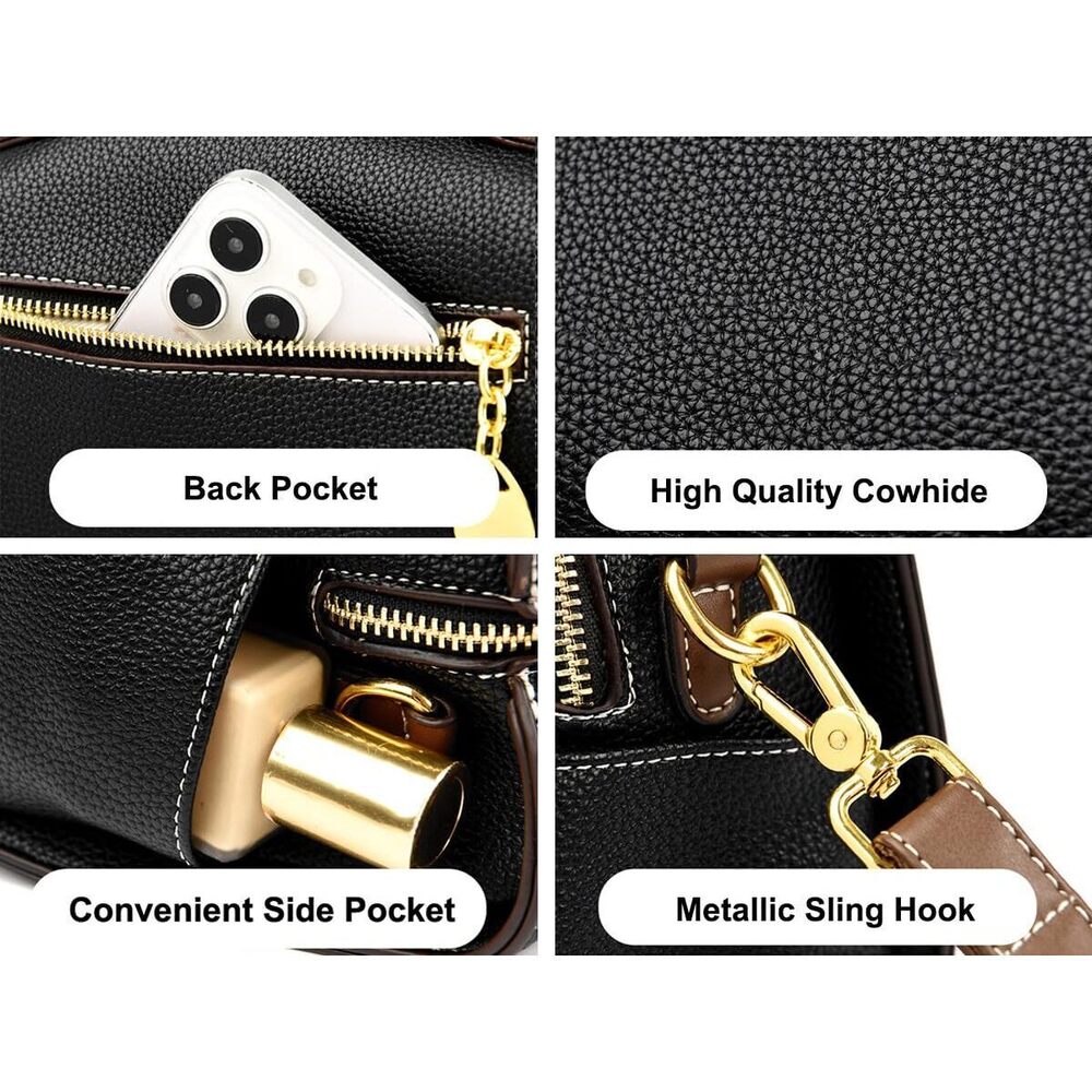 1624 Crossbody Bags Shoulder Bags Faux Leather Handbag Dual Straps, Dual - Picture 6 of 7